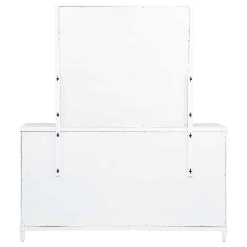 Gracemont 8-drawer Bedroom Dresser with Mirror White
