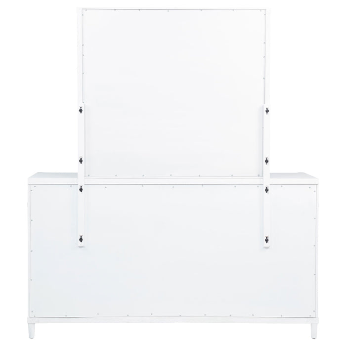 Gracemont 8-drawer Bedroom Dresser with Mirror White