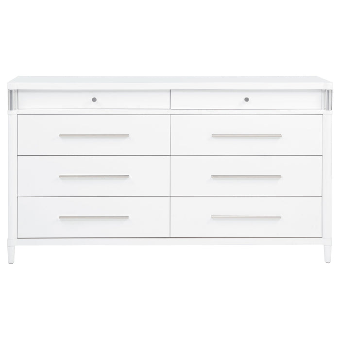 Gracemont 8-drawer Bedroom Dresser Cabinet White