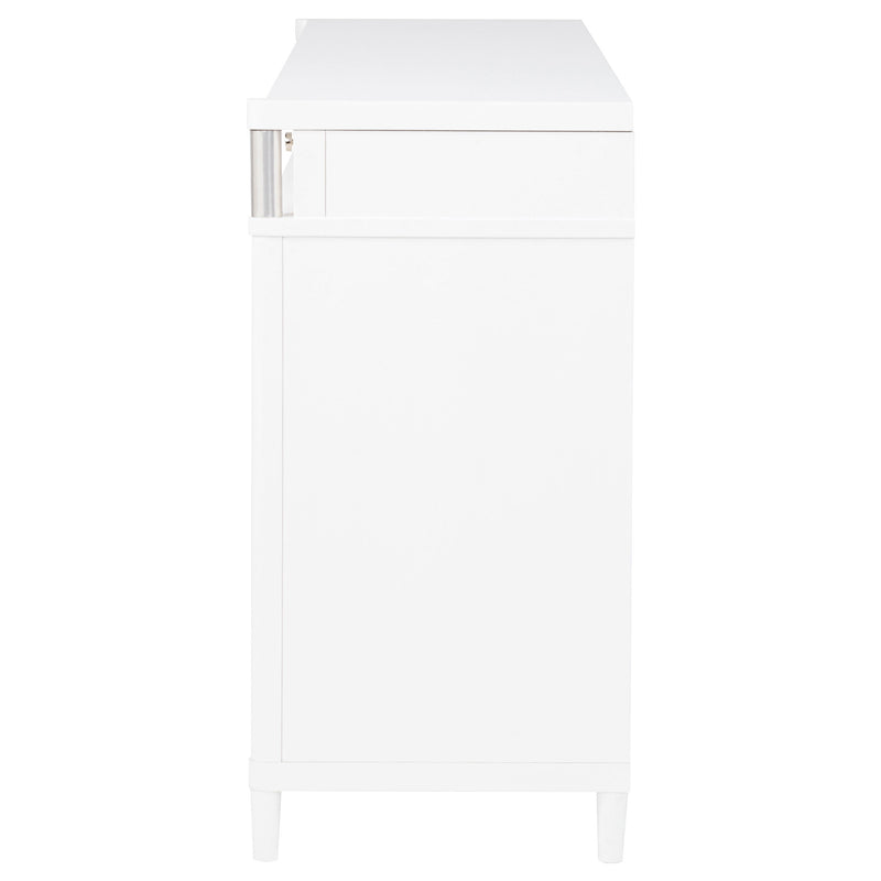 Gracemont Cómoda de dormitorio de 8 cajones blanca