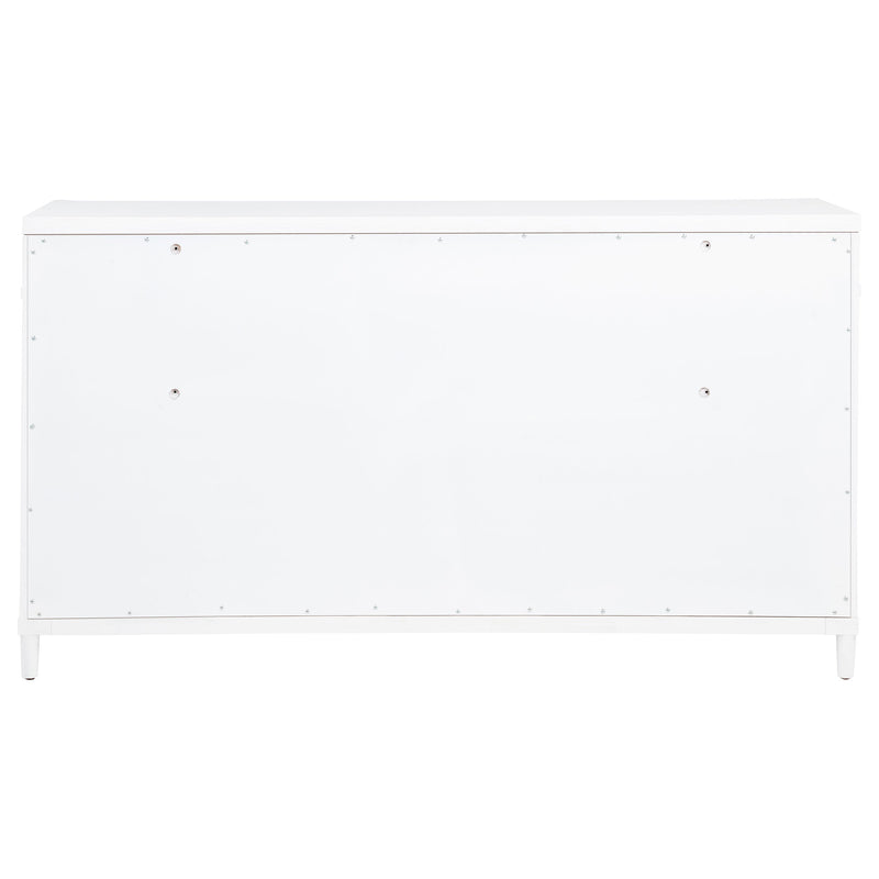 Gracemont Cómoda de dormitorio de 8 cajones blanca