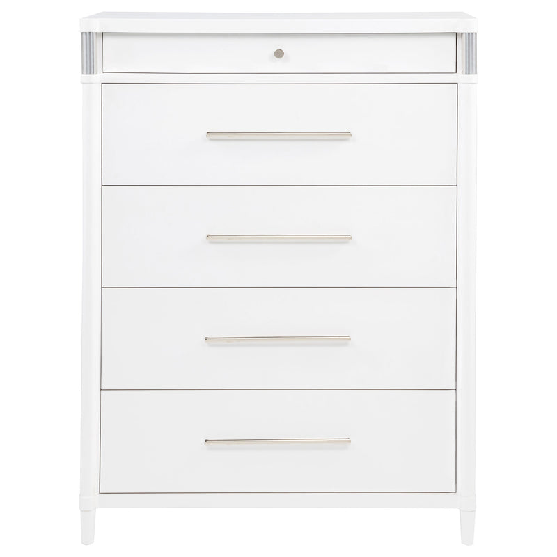 Gracemont 5-drawer Bedroom Chest of Drawers White