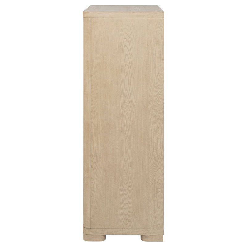 Cómoda de dormitorio Ladera con 5 cajones, Olmo claro