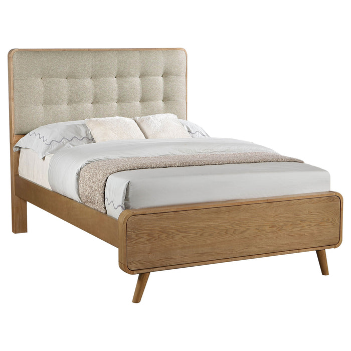 Robyn Wood California King Platform Bed Dark Walnut