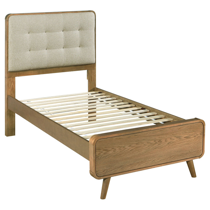 Robyn Wood California King Platform Bed Dark Walnut