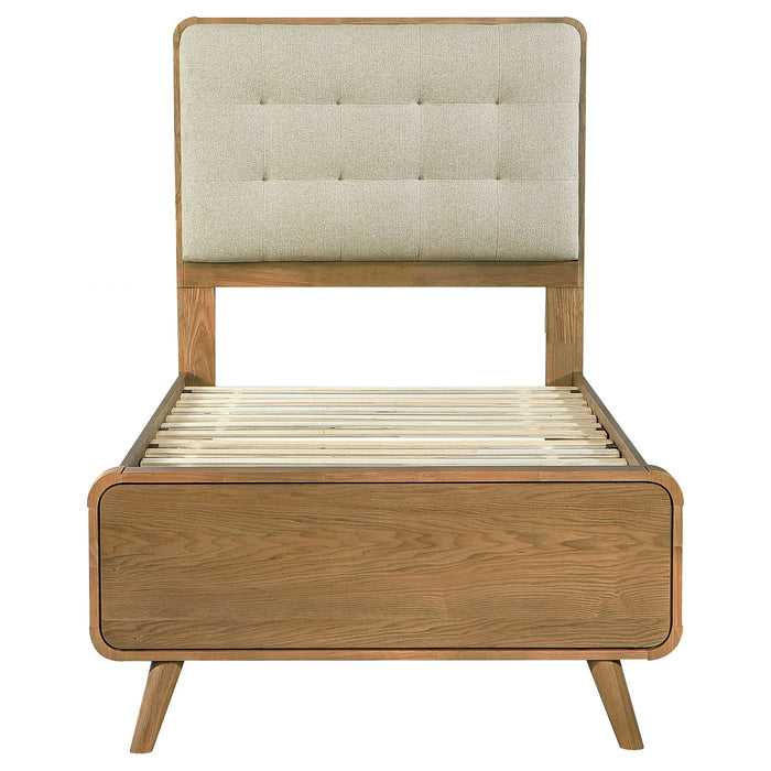 Robyn Wood California King Platform Bed Dark Walnut