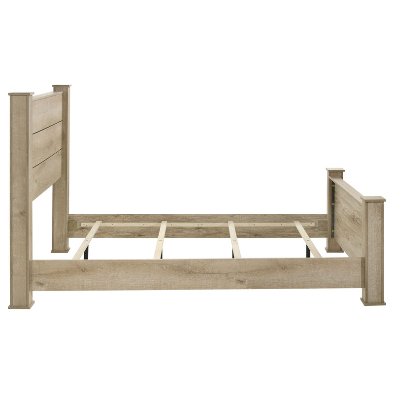 Cama con paneles Oakglen de 55 pulgadas, roble desgastado