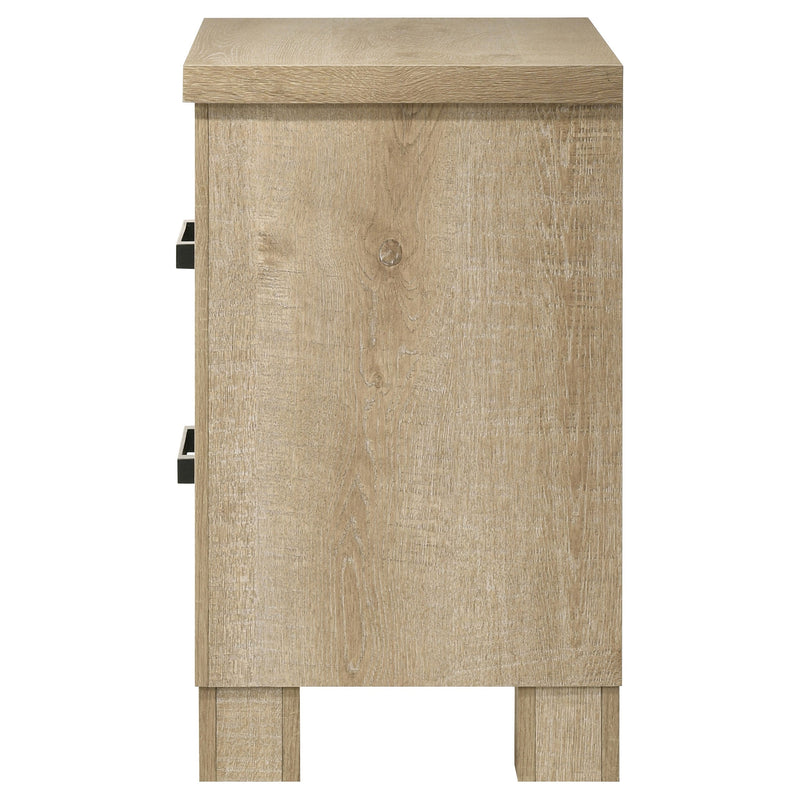 Oakglen 2-drawer Nightstand Bedside Table Weathered Oak