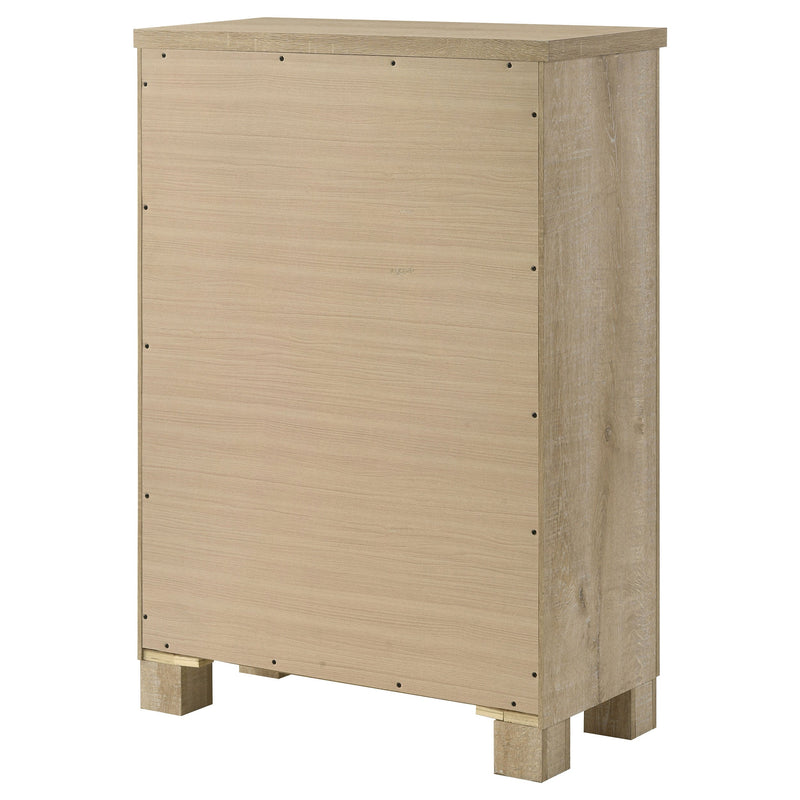 Cómoda de dormitorio de 5 cajones Oakglen Roble envejecido