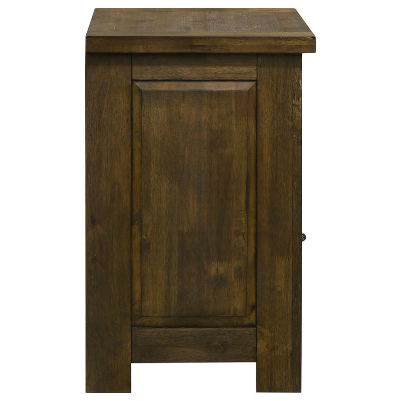 Doherty 1-drawer Nightstand Bedside Table Rustic Brown