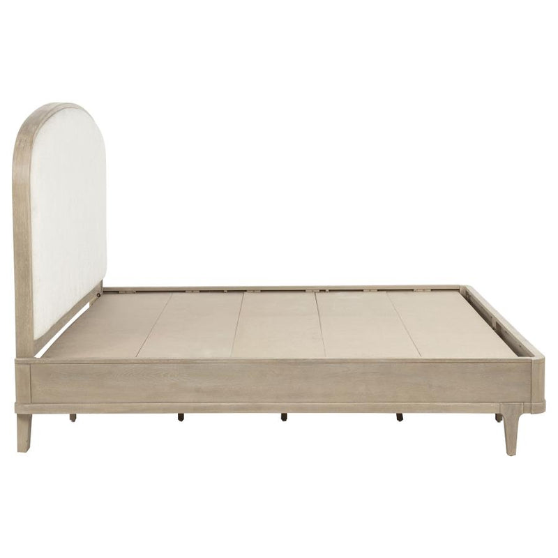 Lucaire Upholstered Panel Bed Sandstone