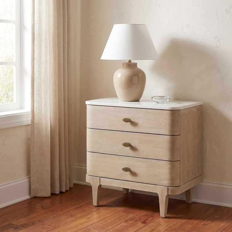 Lucaire 3-drawer Nightstand Bedside Table