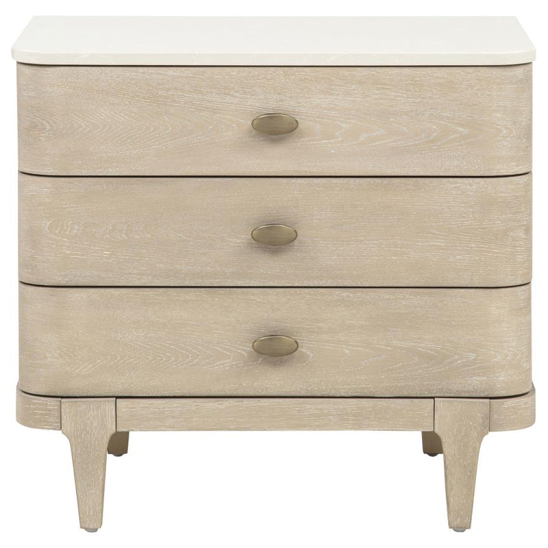 Lucaire 3-drawer Nightstand Bedside Table