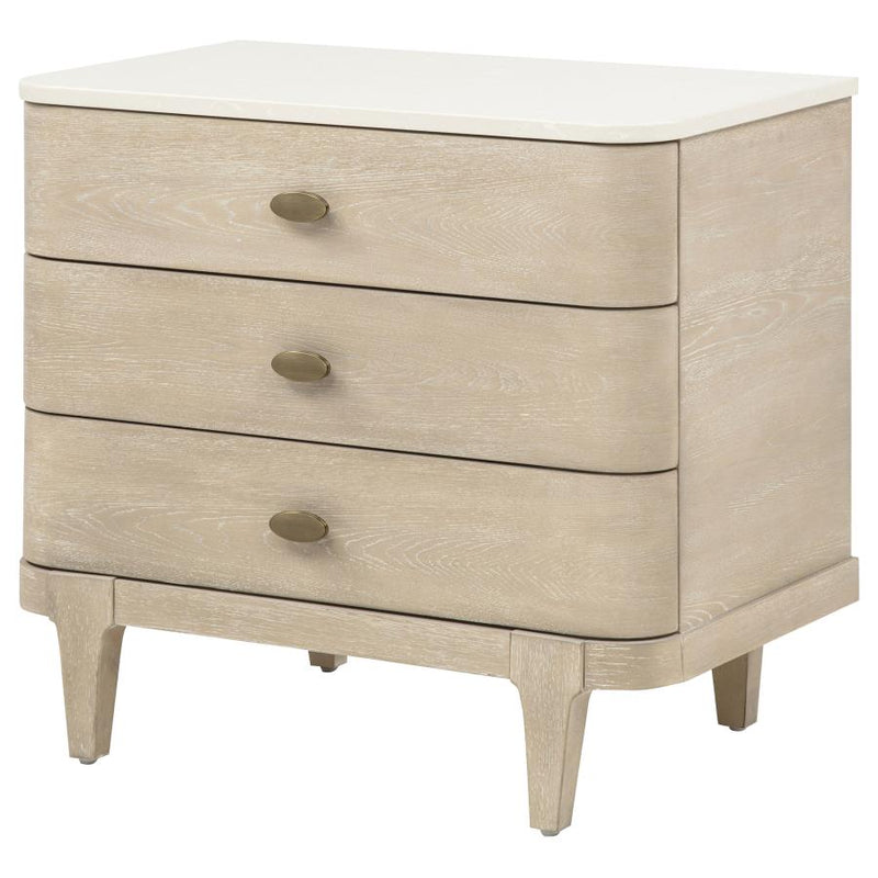 Lucaire 3-drawer Nightstand Bedside Table