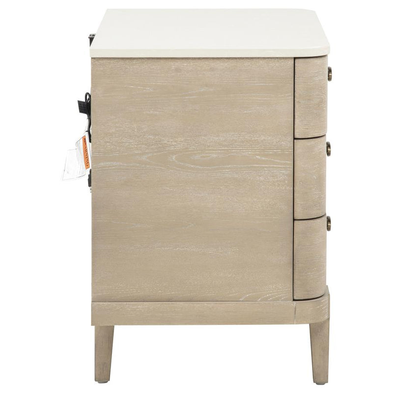 Lucaire 3-drawer Nightstand Bedside Table