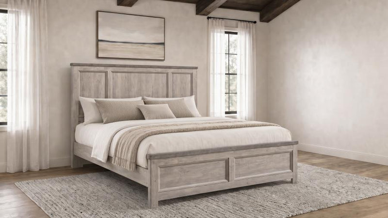 Nevado Farmhouse Panel Bed Grey and Weathered Taupe