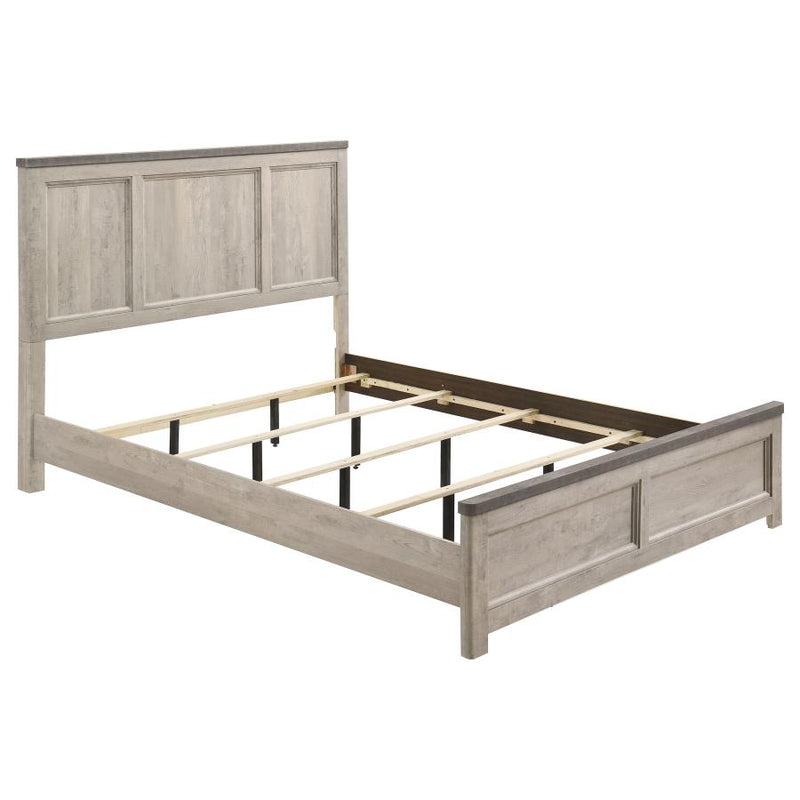 Nevado Farmhouse Panel Bed Grey and Weathered Taupe