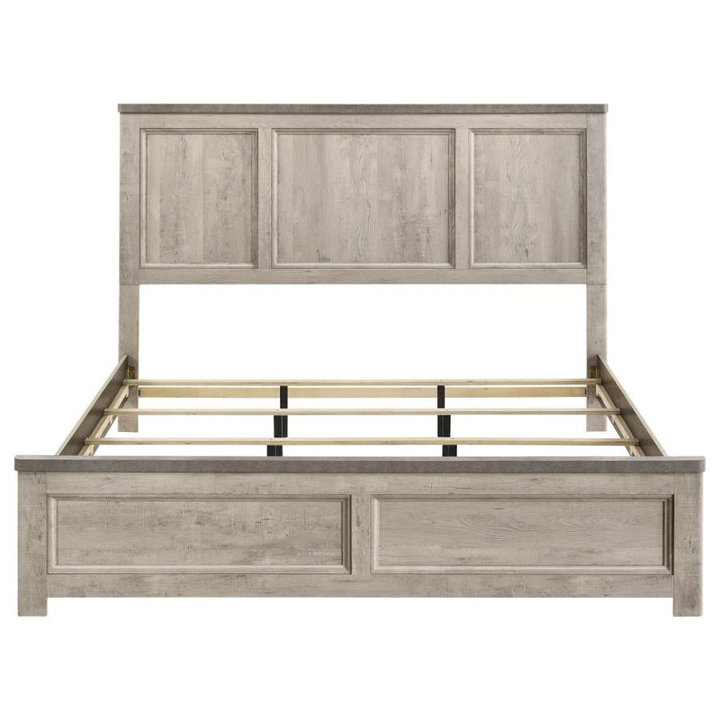 Nevado Farmhouse Panel Bed Grey and Weathered Taupe