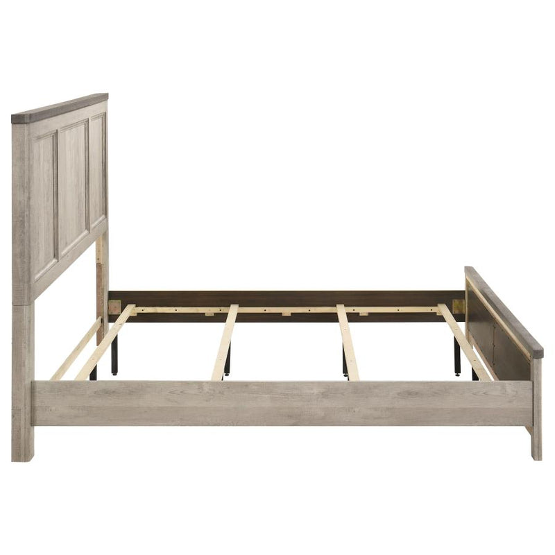 Nevado Farmhouse Panel Bed Grey and Weathered Taupe