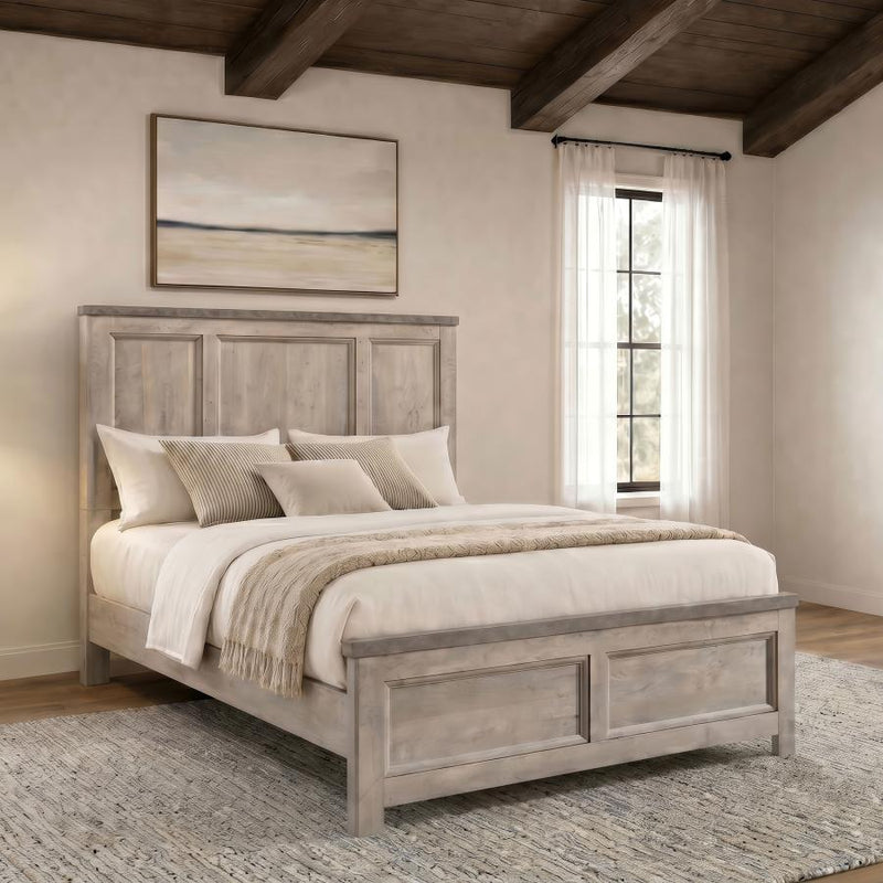 Nevado Farmhouse Panel Bed Grey and Weathered Taupe