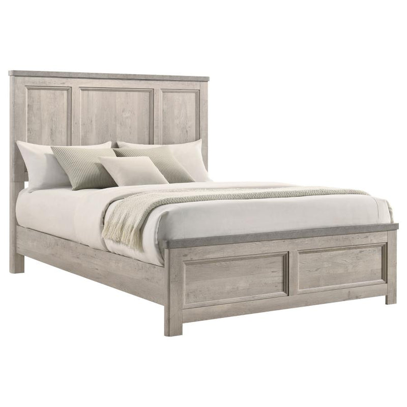 Nevado Farmhouse Panel Bed Grey and Weathered Taupe