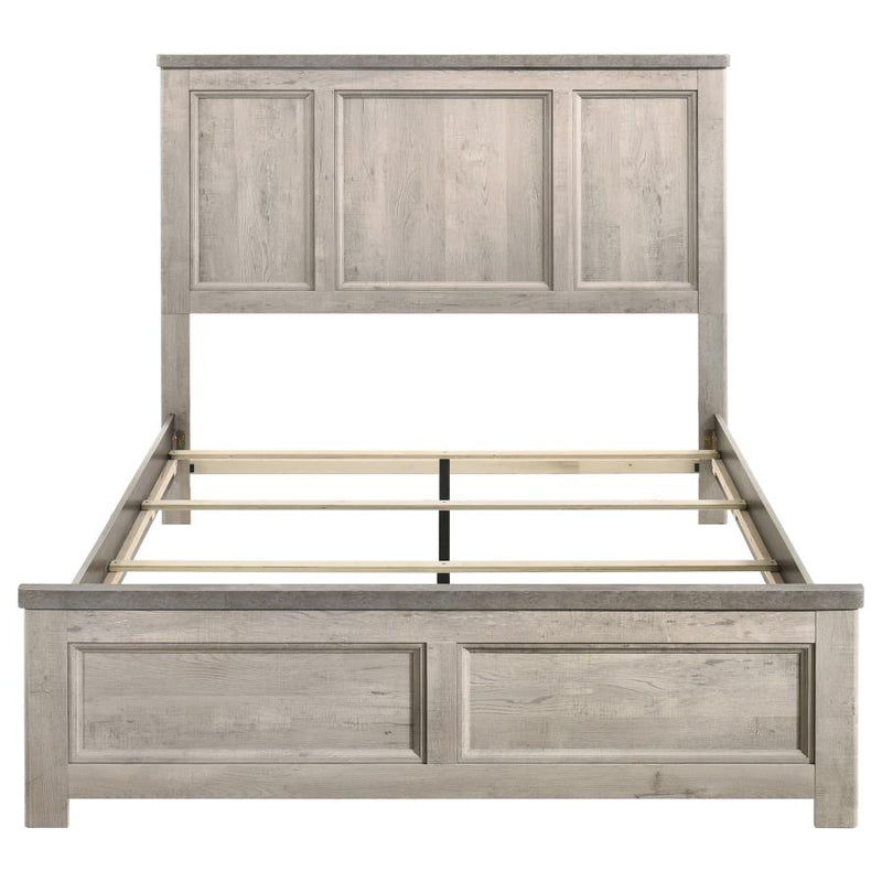 Nevado Farmhouse Panel Bed Grey and Weathered Taupe