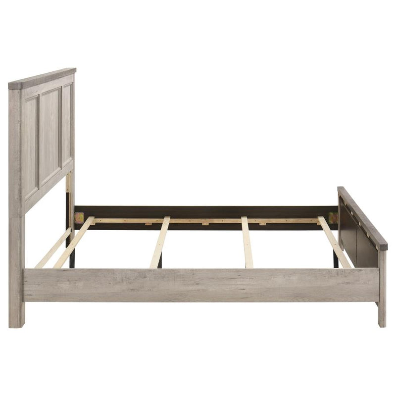 Nevado Farmhouse Panel Bed Grey and Weathered Taupe