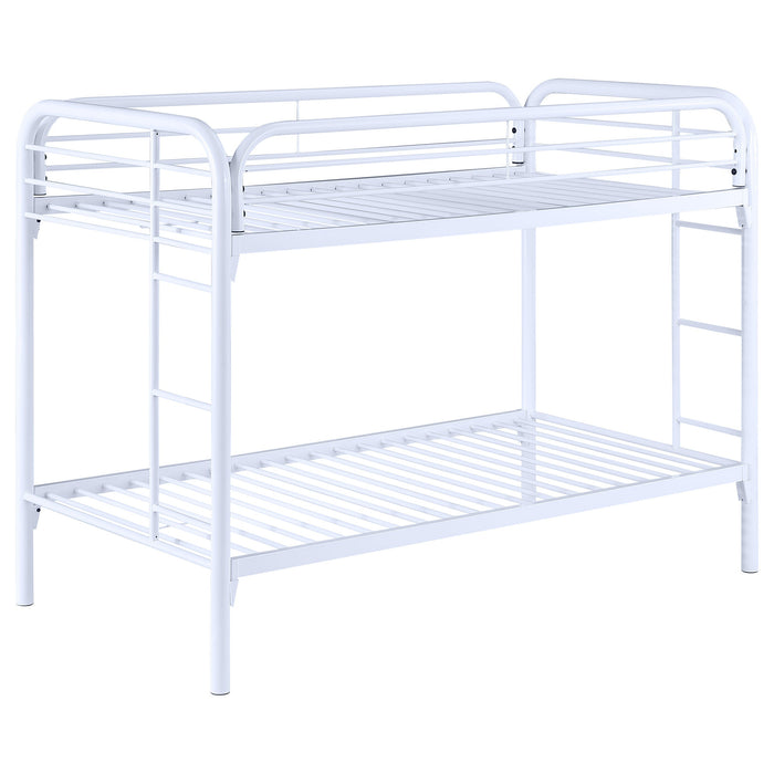 Morgan Twin Over Twin Bunk Bed White