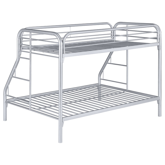 Morgan Twin Over Full Bunk Bed Silver