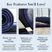 PREMIUM Design 2305 Navy 2x8 Runner (2'2x7'3")"