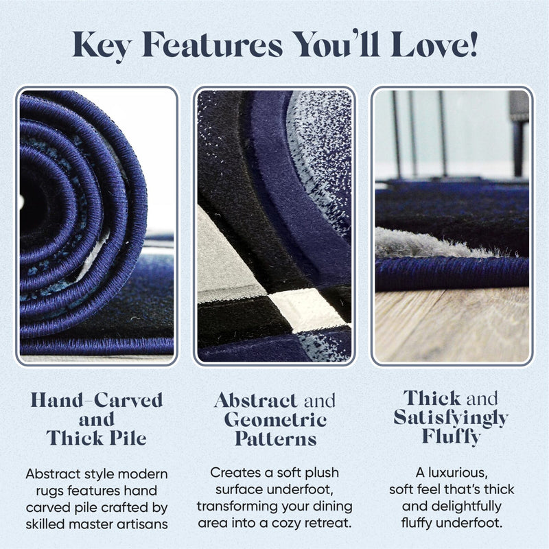PREMIUM Design 2305 Navy 2x8 Runner (2'2x7'3")"