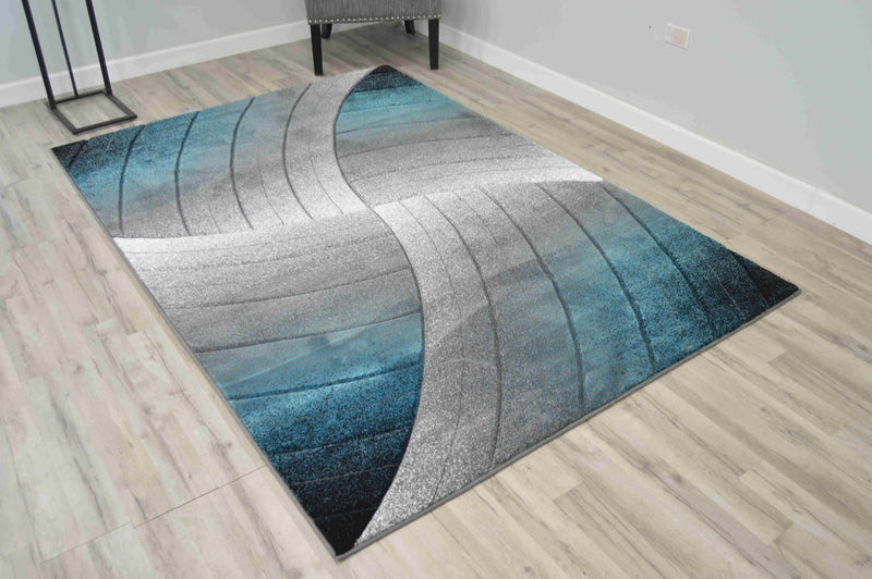 PREMIUM Rug Design 2306 Navy 2x4 (2'6x3'9")"