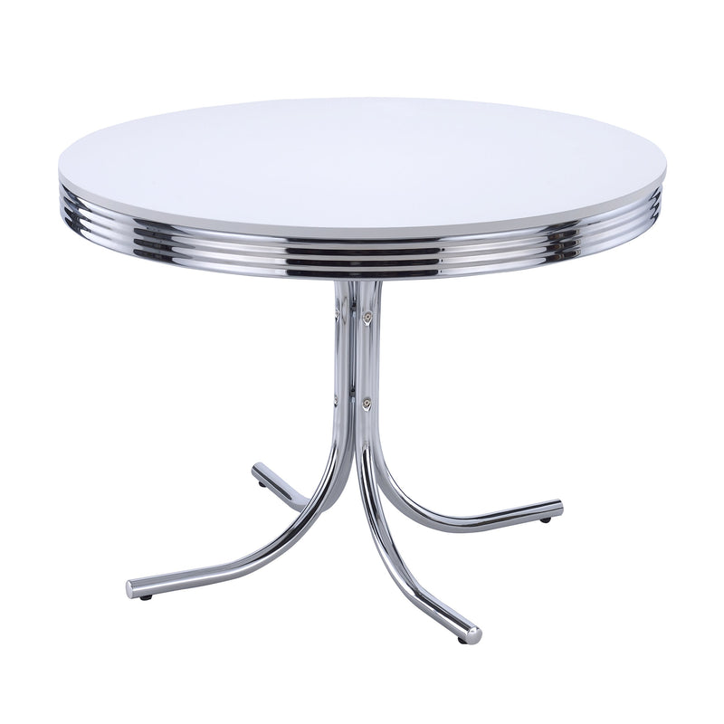 Juego de mesa de comedor redondo retro