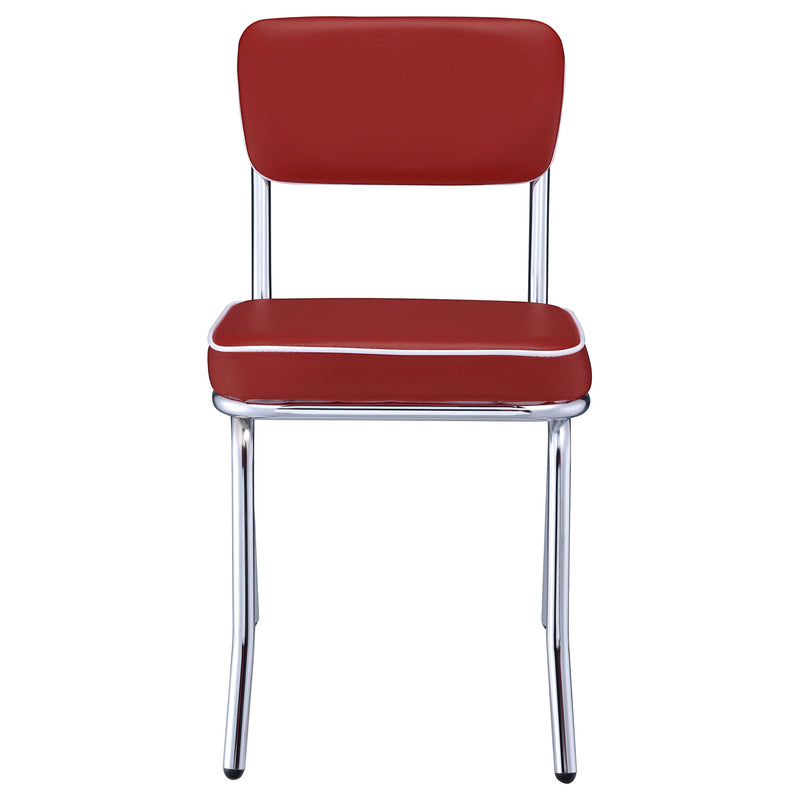 Retro Upholstered Dining Side Chair (Set of 2)