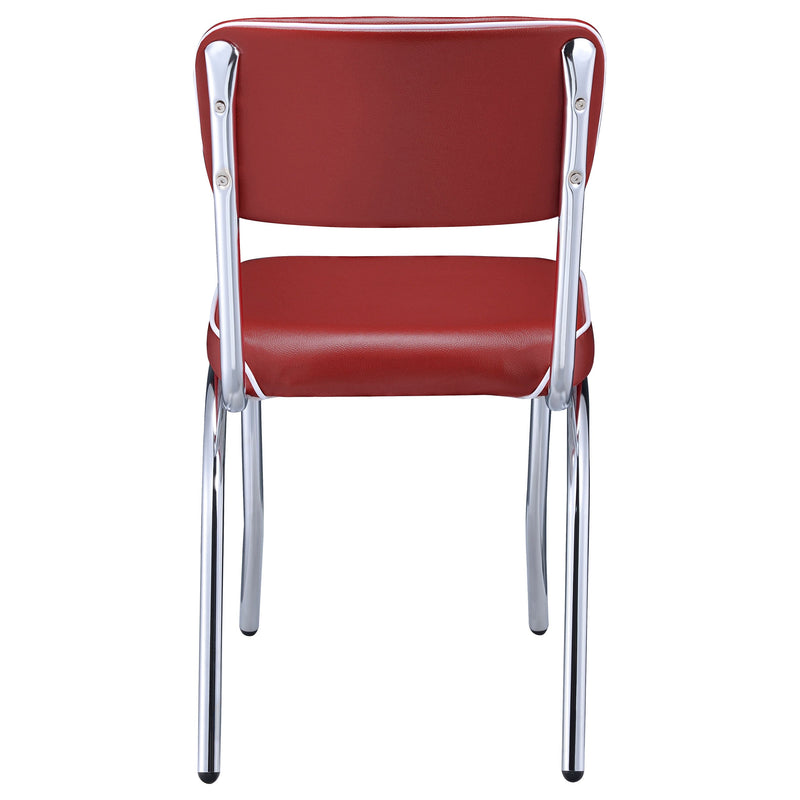 Retro Upholstered Dining Side Chair (Set of 2)