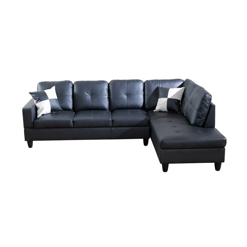 Colección de sala de estar seccional Riviera Black
