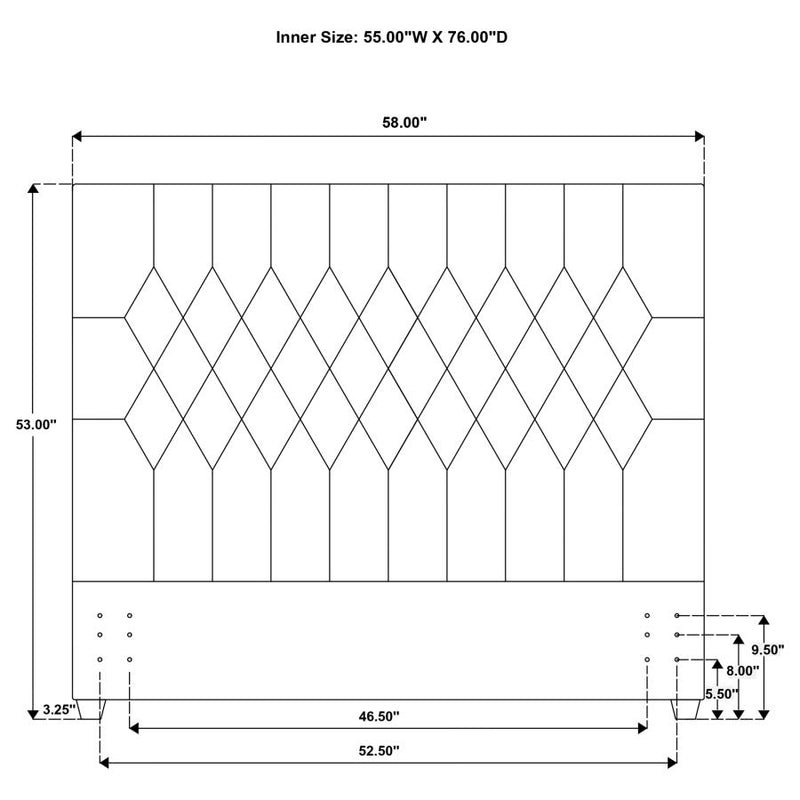Chloe Upholstered Panel Headboard