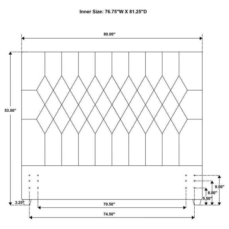 Chloe Upholstered Panel Headboard