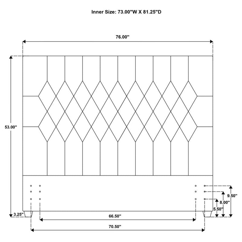Chloe Upholstered Panel Headboard