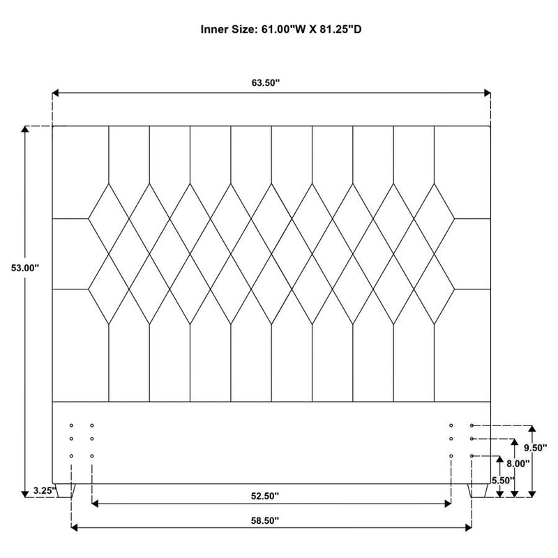 Chloe Upholstered Panel Headboard