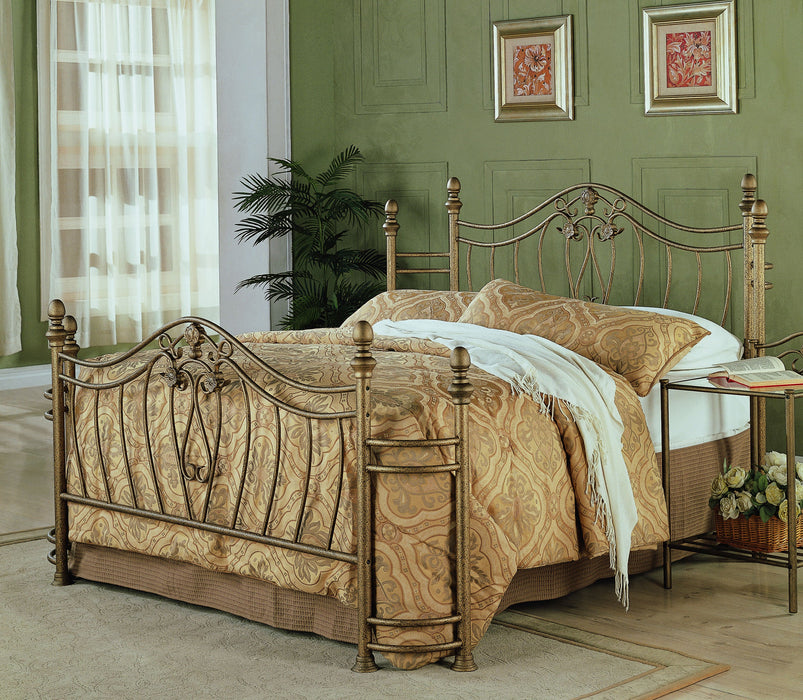 Sydney  Bed Antique Brushed Gold