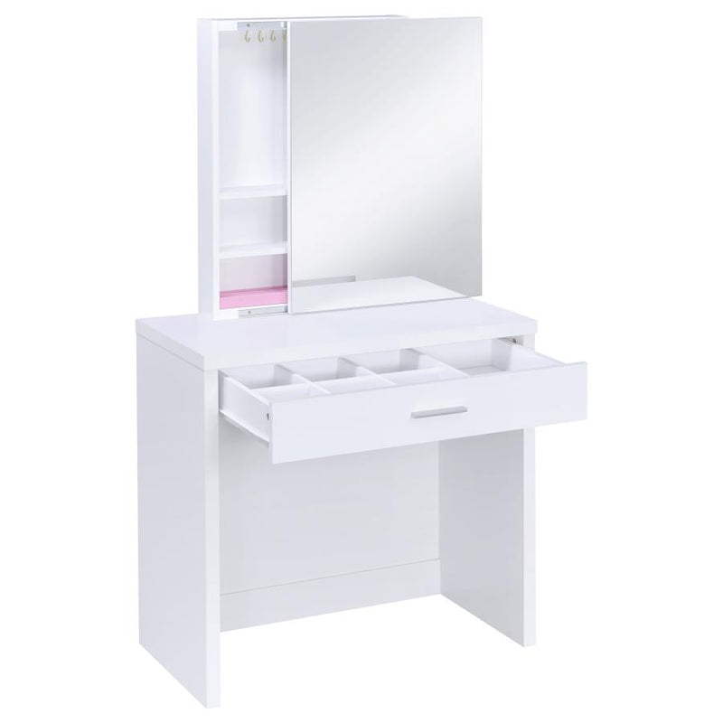Harvey Vanity Set with Lift-Top Stool