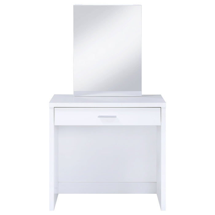 Harvey 2-piece Vanity Set with Lift-Top Stool White