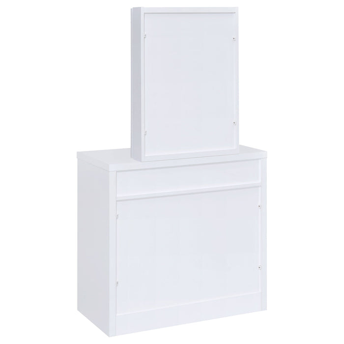 Harvey 2-piece Vanity Set with Lift-Top Stool White