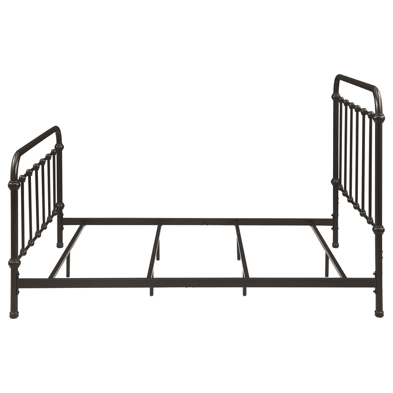 Cama Livingston con marco de metal abierto en bronce oscuro