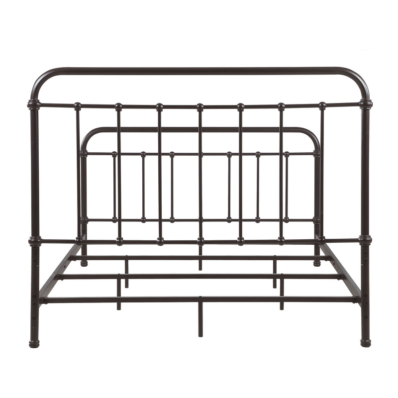 Cama Livingston con marco de metal abierto en bronce oscuro