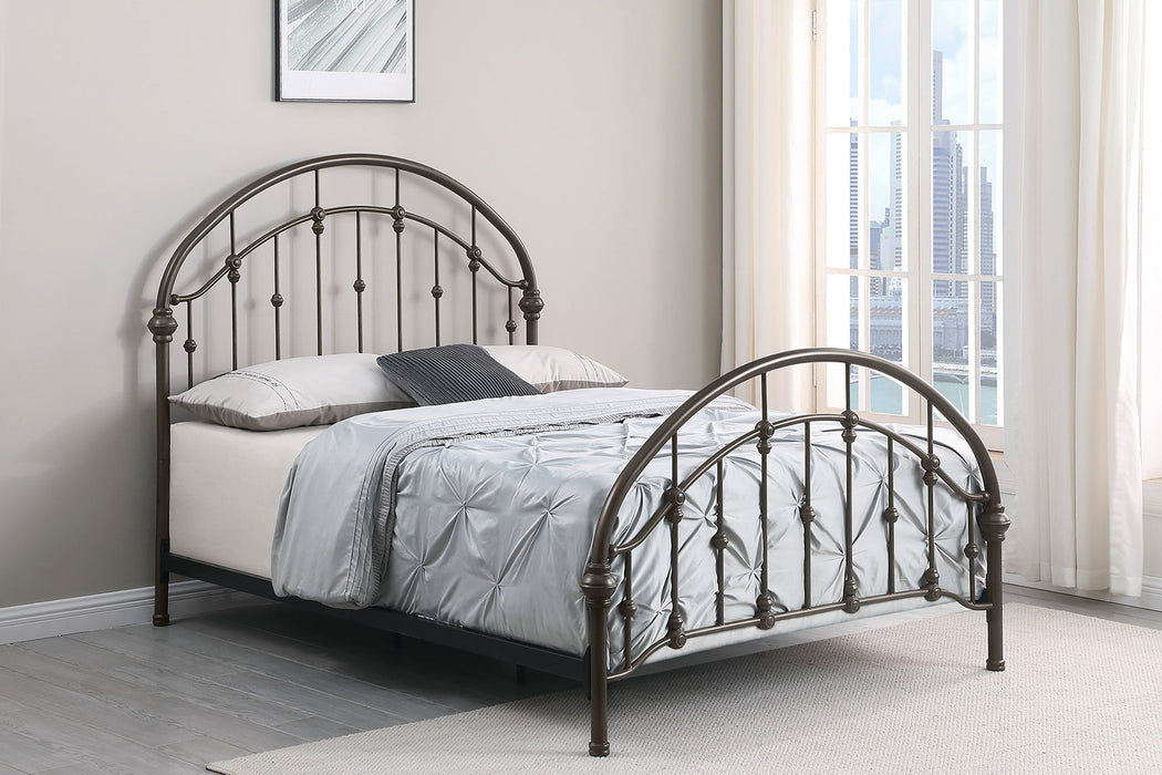 Rowan Metal  Open Frame Bed Dark Bronze
