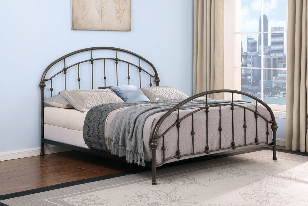 Rowan Metal  Open Frame Bed Dark Bronze