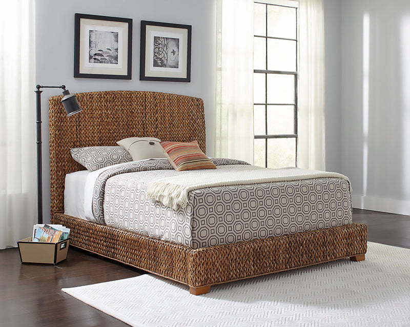 Cama con dosel Laughton Banana Leaf Amber