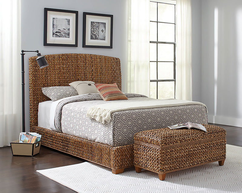 Cama con dosel Laughton Banana Leaf Amber